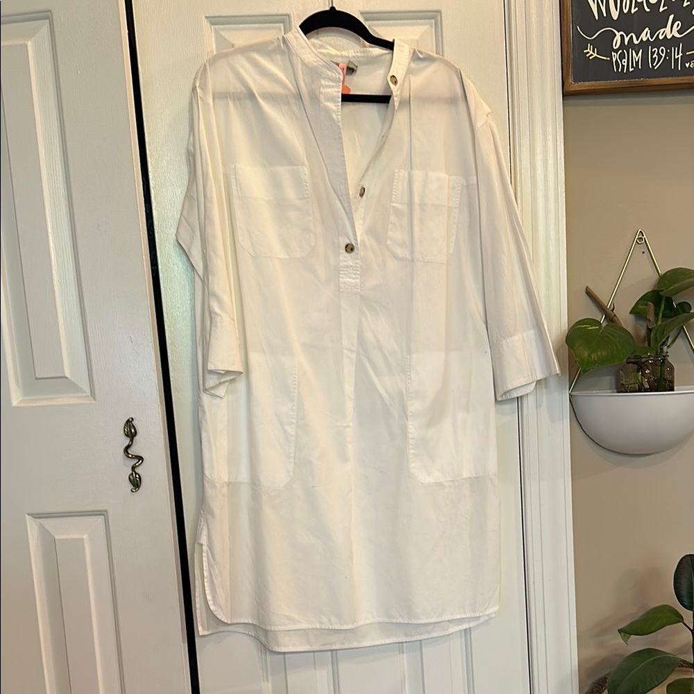 Vince White Dress Size Med/Large